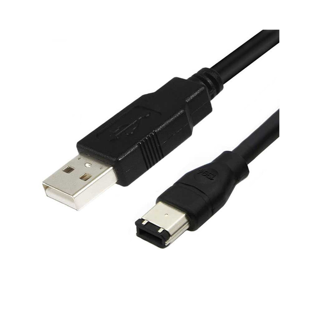 Junsunmay Firewire Ieee 1394 6 Pin Male To Usb 2.0 Male Adaptor Convertor Cable Cord 766262132667