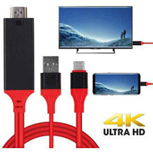 USB 3.1 Type-C to HDMI MHL 4K HD Video Digital Converter Cord for Android Phone to Monitor Projector TV