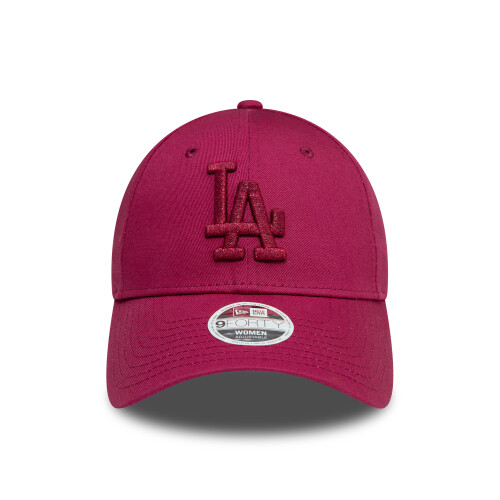 New Era LA Dodgers Womens Metallic Dark Red 9FORTY Adjustable Cap 1