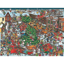Christmas Street, Bart Slyp Jigsaw Puzzle (500 Pieces)