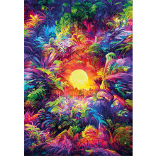 Clementoni Colour Boom Psychedelic Jungle Sunrise Jigsaw Puzzle (500 Pieces)