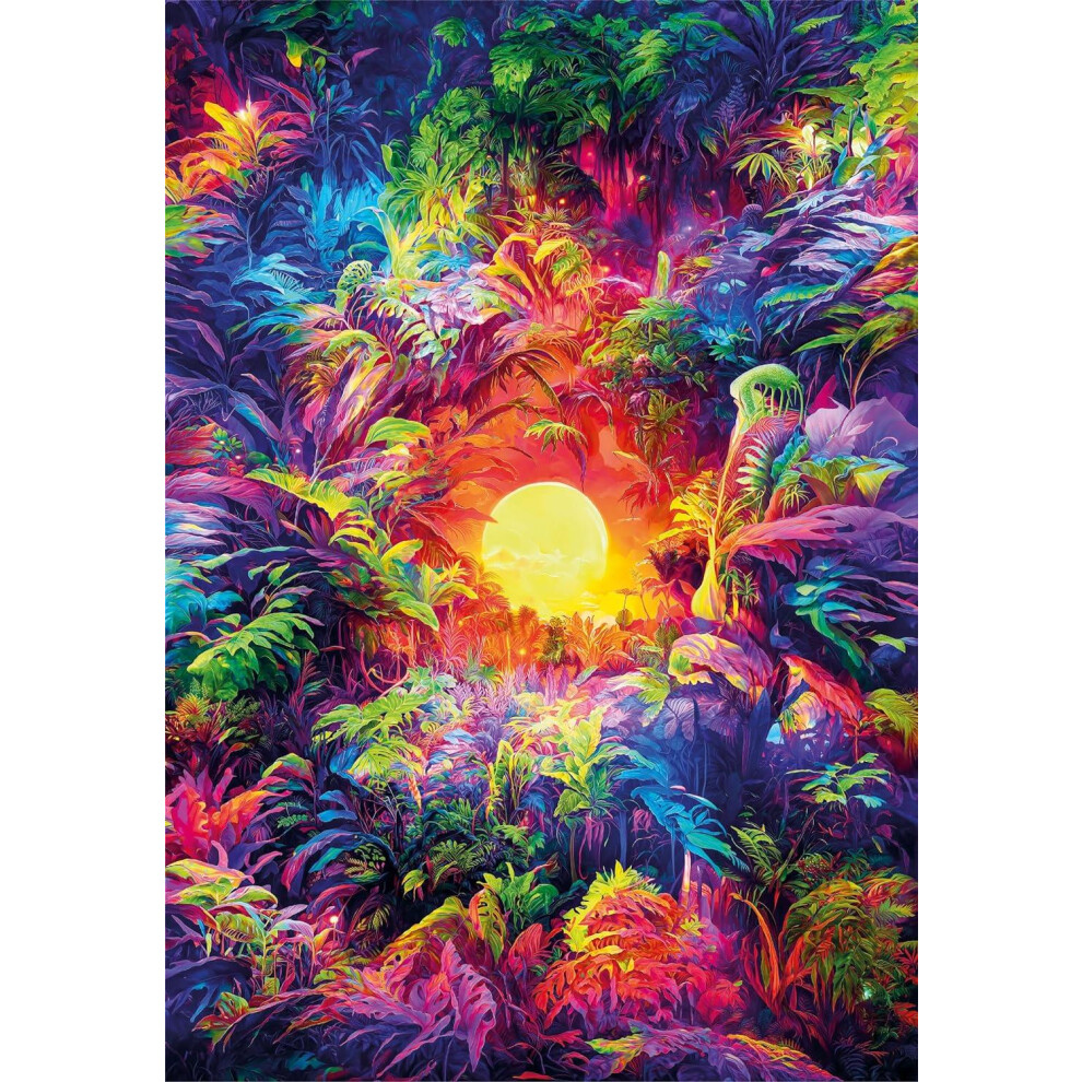 Clementoni Colour Boom Psychedelic Jungle Sunrise Jigsaw Puzzle (500 Pieces)