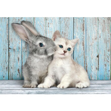 Clementoni Cat & Bunny Jigsaw Puzzle (500 Pieces)