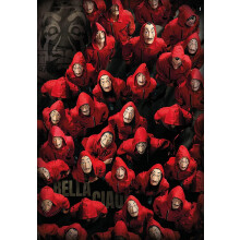 Puzzle de 1000 piezas - CLEMENTONI - La Casa de Papel - Dibujos animados y comics - Color único
