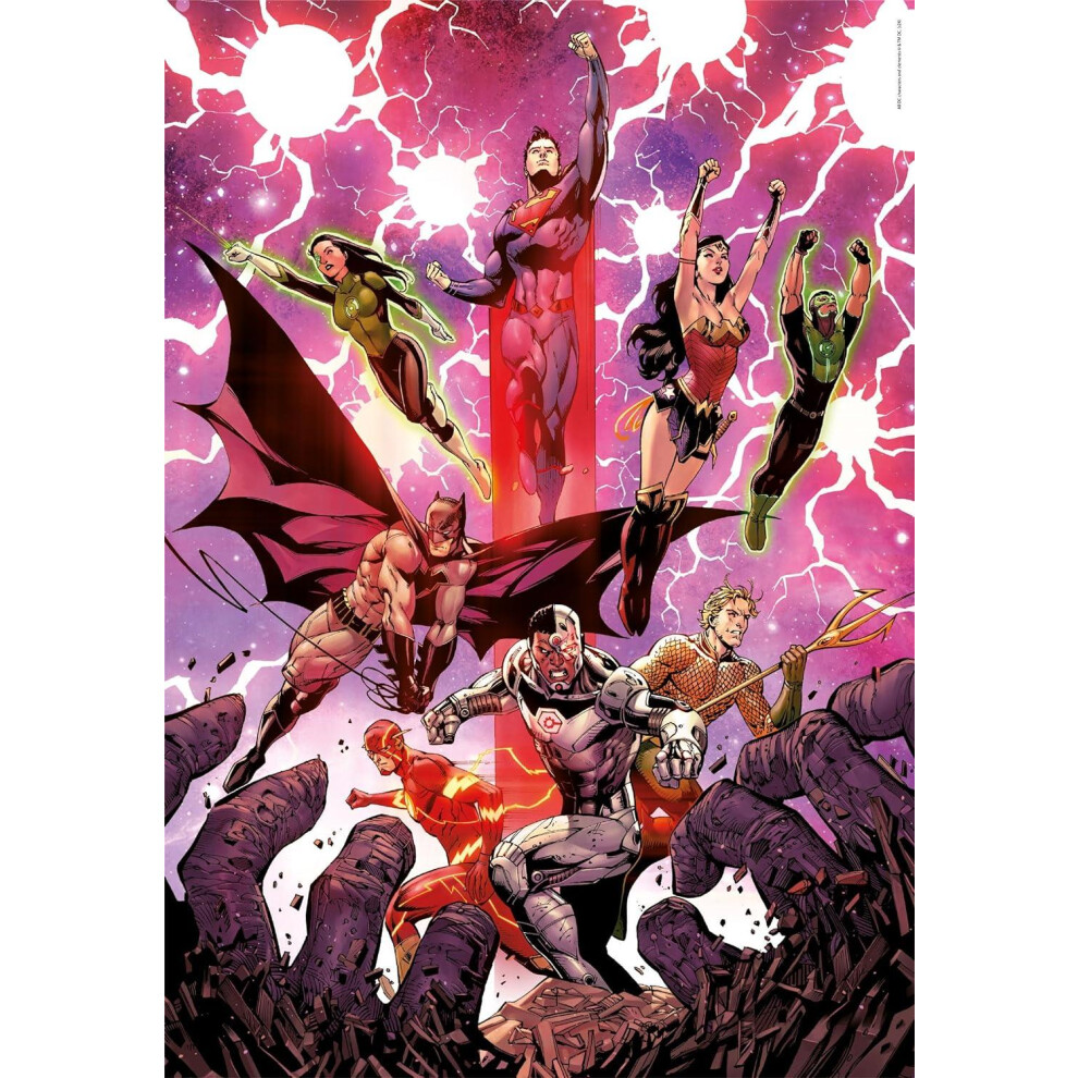 New Clementoni Dc Justice League 2 Jigsaw Puzzle (1000 Pieces) 39853