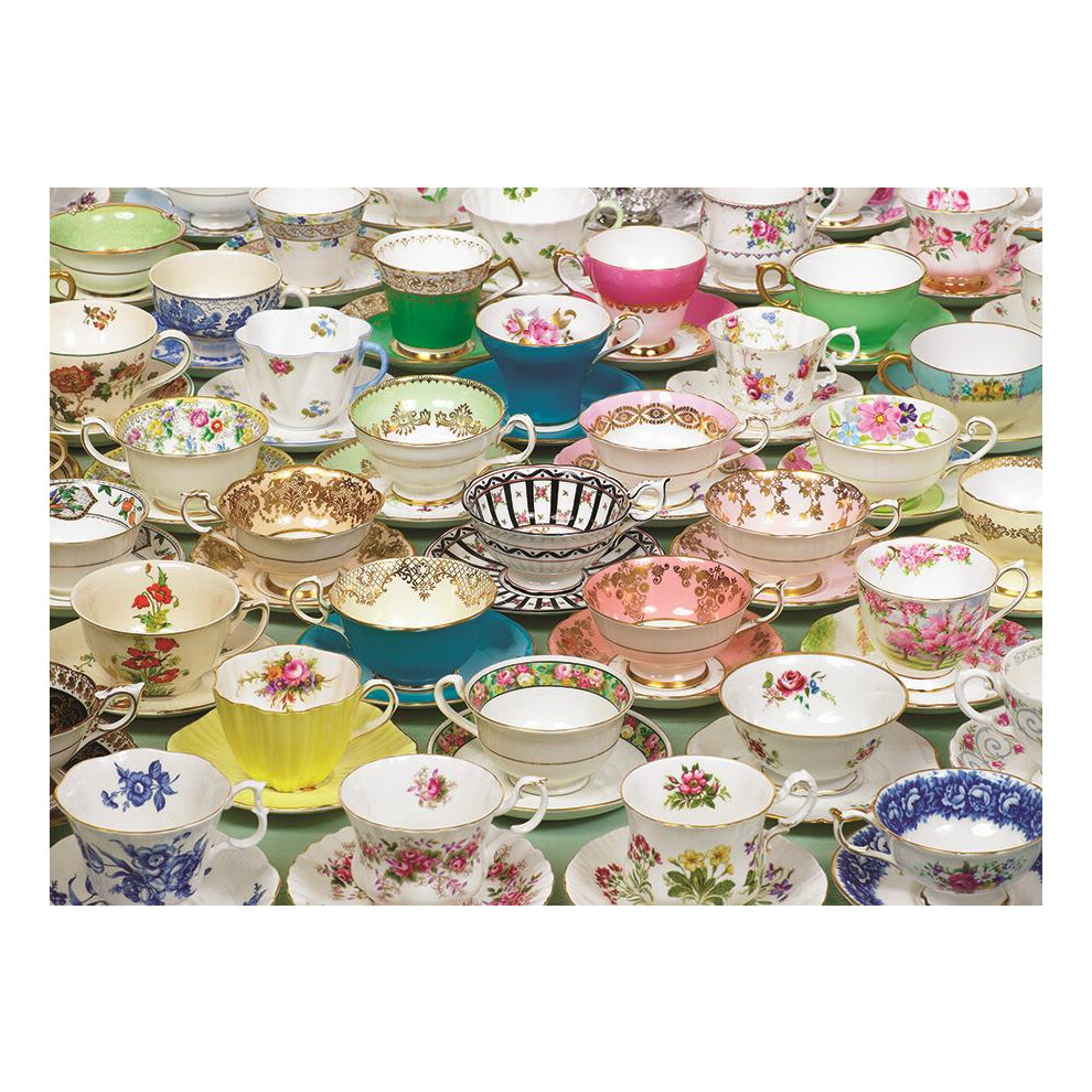 Cobble Hill Teacups Jigsaw Puzzle (1000 Pieces) - Board Game