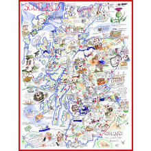 Map Of Scotland - Tim Bulmer Jigsaw Puzzle (1000 Pieces)