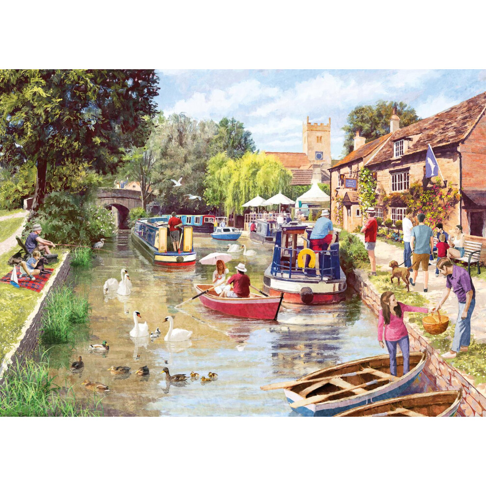 Otter House Canal Walk Jigsaw Puzzle (1000 Pieces)