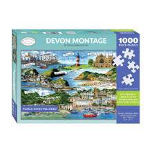 Otter House Devon Montage Jigsaw Puzzle (1000 Pieces)