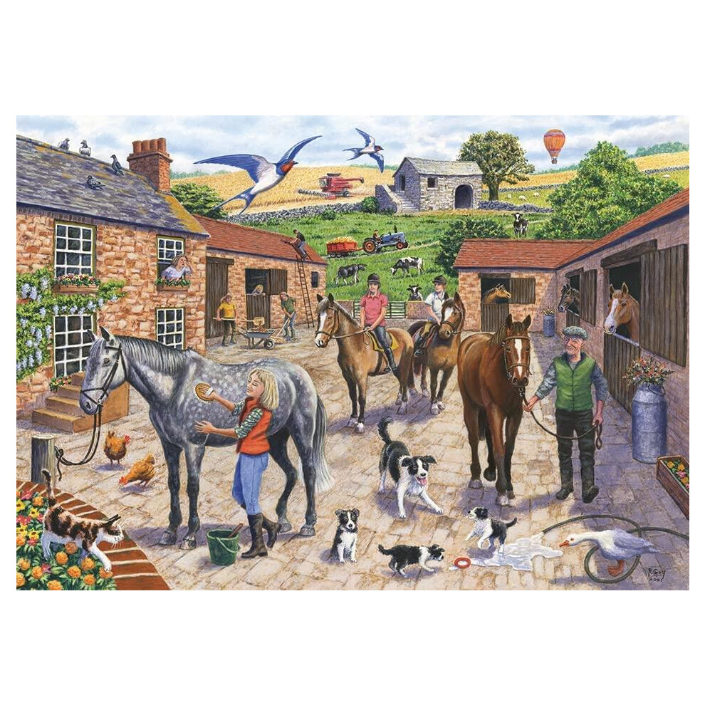 Otter House Stable Yard Jigsaw Puzzle (1000 Pieces)