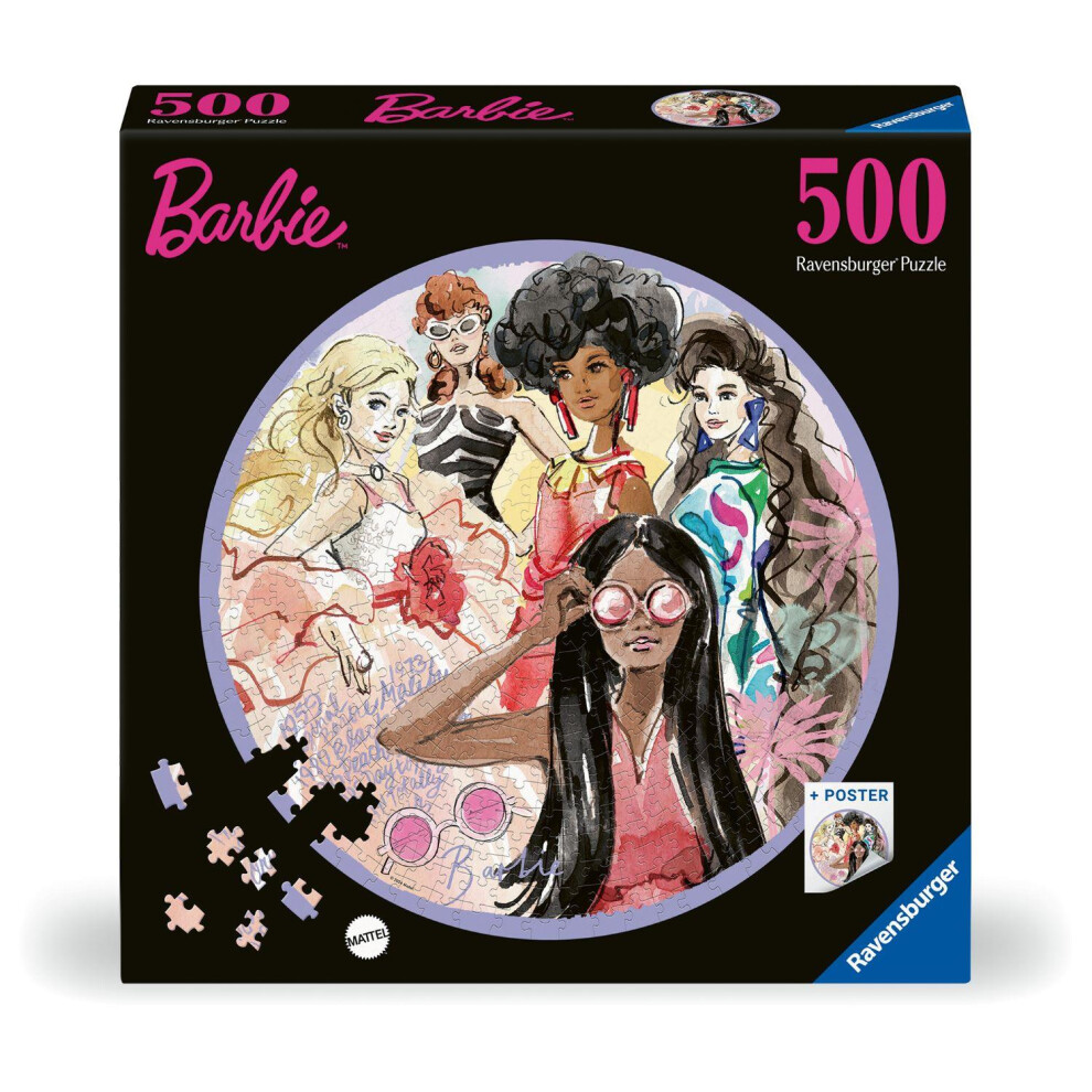 Ravensburger Barbie Circular Jigsaw Puzzle (500 Pieces)