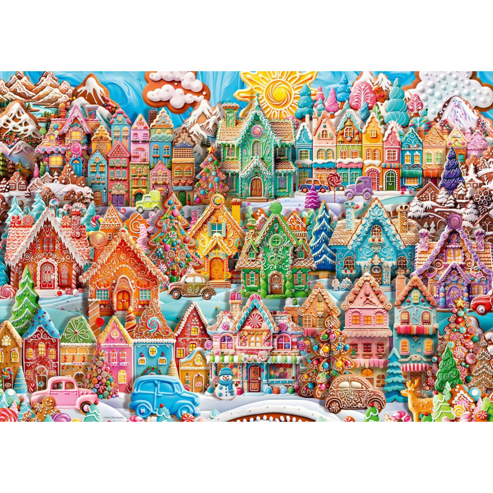 Ravensburger Christmas Cookie Village Jigsaw Puzzle (1000 Pieces)