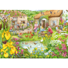 Ravensburger Cosy Cafe No.3 Valley Farm Cafe Jigsaw Puzzle (1000 Pieces)