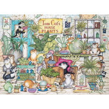 Ravensburger Crazy Cats Tom Cat's House Plants Jigsaw Puzzle (500 Pieces)
