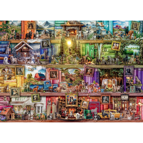 Ravensburger Puslespil 1000 hunde i biblioteket