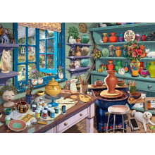Ravensburger Pottery Studio Sanctuary Jigsaw Puzzle (500 XL Extra Large Pieces)