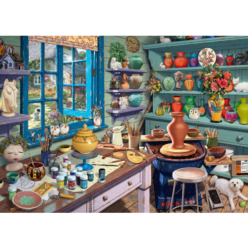 Ravensburger Ravensburger Pottery Studio Sanctuary Jigsaw Puzzle (500 XL Extra Large Pieces)