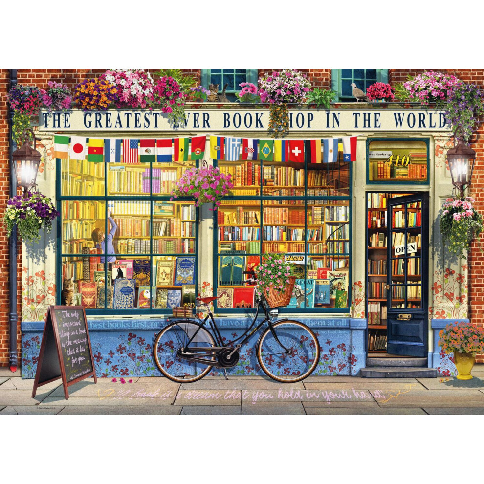 Ravensburger The Greatest Bookshop, Garry Walton Jigsaw Puzzle (1000 Pieces)