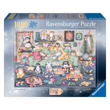 Ravensburger Crazy Cats Christmas Crackers Jigsaw Puzzle (1000 Pieces)