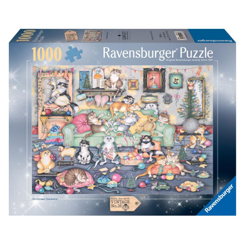 Ravensburger Ravensburger Crazy Cats Christmas Crackers Jigsaw Puzzle (1000 Pieces)