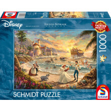 Puzzle 1000 pezzi - SCHMIDT SPIELE - Thomas Kinkade Studios - Disney - La Sirenetta Celebrazione dell'Amore - 1000 pezzi