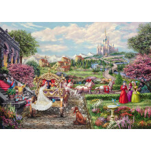 1000 palan palapeli - SCHMIDT SPIELE - Thomas Kinkade Studios - Disney - Cinderella Happily Ever After - 1000 kpl