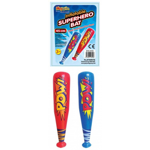12 Inflatable Superhero Bats 45cm