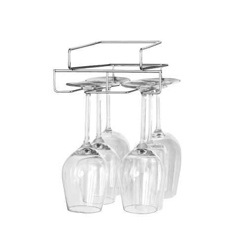 Innoteck Essentials Kitchen Under Cabinet Wine Glass Holder