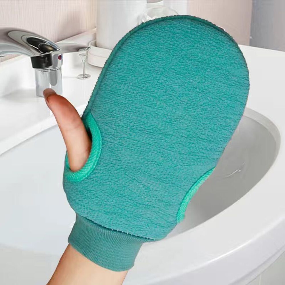 (green) 1pc Bath For Peeling Exfoliating Body Cleaning Scrub Mitt Rub Dead Skin Gloves For Shower Body Brush Towel Spa Foam Body Massage