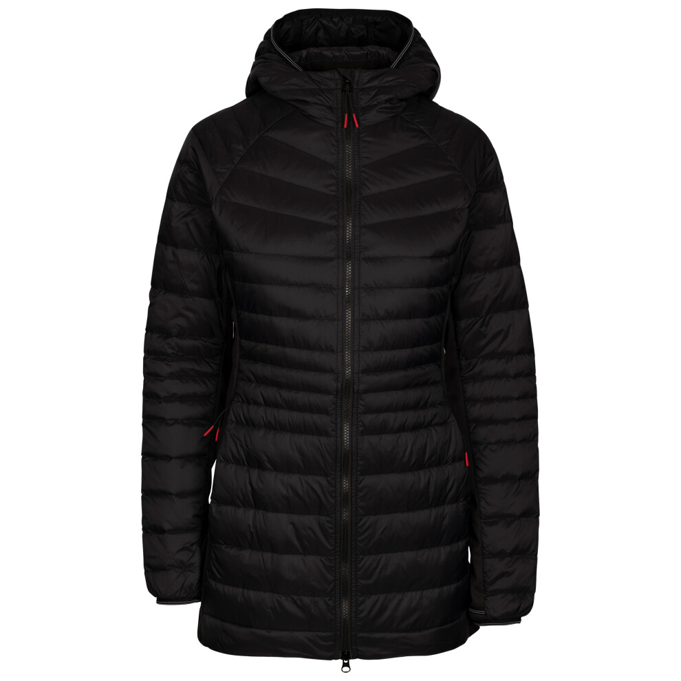 (18, Black) Trespass Womens Down Jacket With Hood Hub