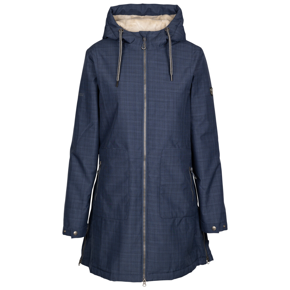 (6, Navy) Trespass Womens Waterproof Jacket with Hood Neeska