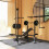 SPORTNOW Multi-Exercise Incline/Flat Weight Bench with Bench Press Rack 1