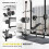 SPORTNOW Multi-Exercise Incline/Flat Weight Bench with Bench Press Rack 4