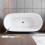 AICA Bathroom Freestanding Double Ended Bath Bathtub 5