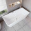 AICA Modern Freestanding Double Ended Bath 1700x800mm 3