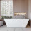 AICA Modern Freestanding Double Ended Bath 1700x800mm 1