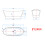 AICA Bathroom Freestanding Double Ended Bath Bathtub 1700x720mm 2