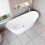 AICA Bathroom Freestanding Double Ended Bath Bathtub 1700x720mm 4