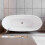AICA Bathroom Freestanding Double Ended Bath Bathtub 1700x720mm 5