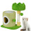 (Green) 53CM Tree - Hole Design Cat Tree Tower Playing House For Hide And Sleep 1