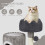 (Light Grey) 53CM Tree - Hole Design Cat Tree Tower Playing House For Hide And Sleep 5