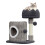 (Light Grey) 53CM Tree - Hole Design Cat Tree Tower Playing House For Hide And Sleep 7