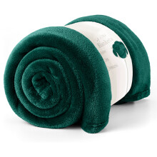 (King Blanket Fleece Throw, Emerald Green Blanket Mink Throw Fleece) Soft Warm Fleece Blanket Bed Sofa Couch Throw UK