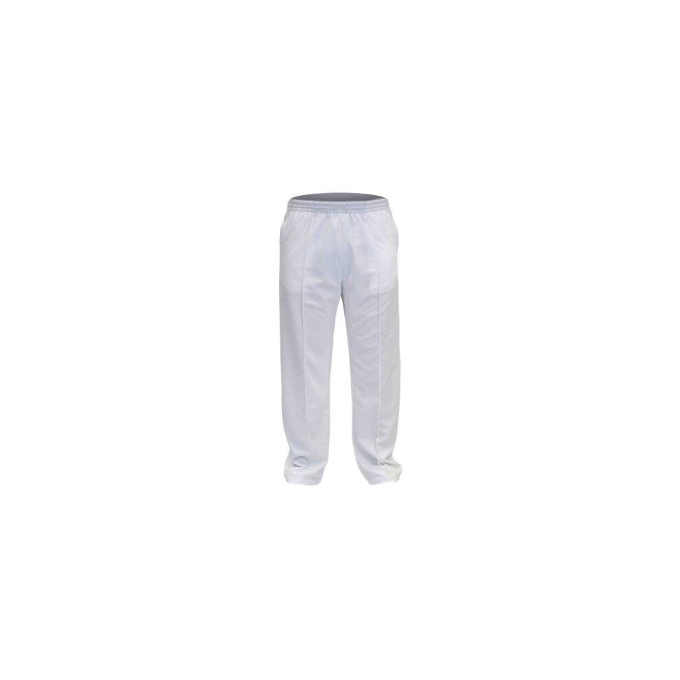 (L) Men's White Cricket Trousers S to 5XL Sports