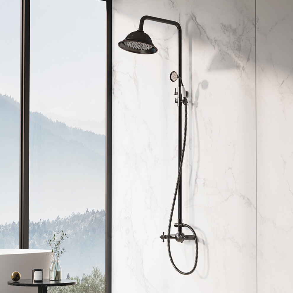 Dual-control Retro Bathroom Shower Faucet Set