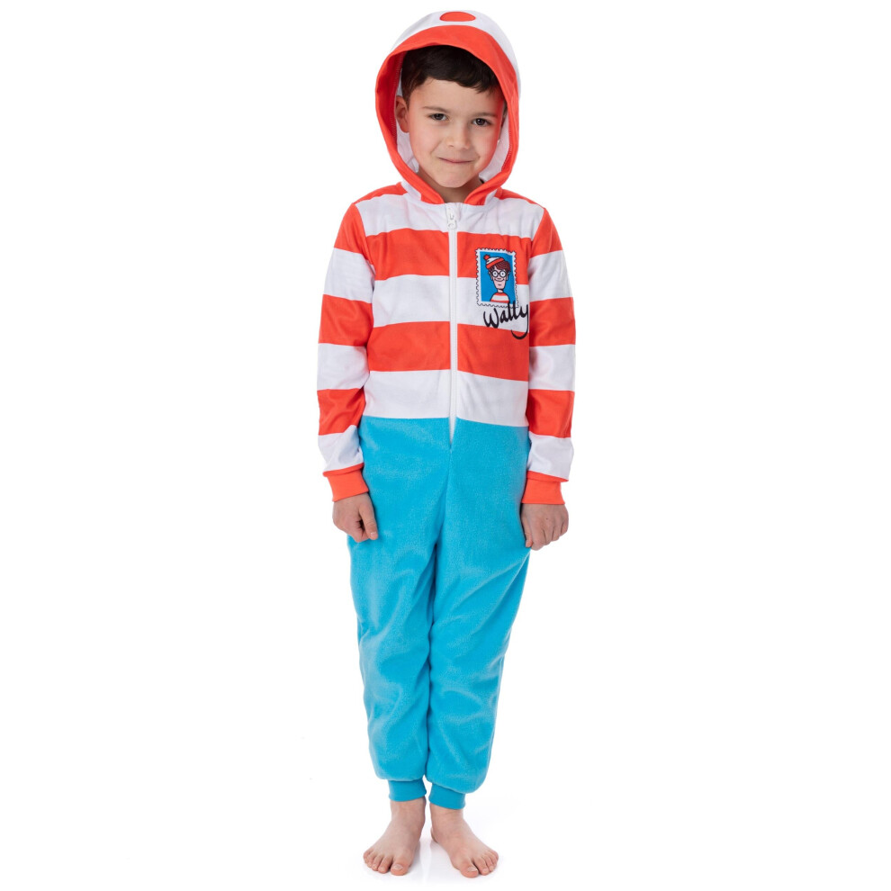 (13-14 Years) Where's Wally Onesie (Boys Multicoloured)