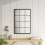Living And Home Classic Window Mirror Wall Accent Metal Framed Mirror 1