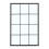 Living And Home Classic Window Mirror Wall Accent Metal Framed Mirror 3