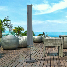 Outsunny 84B-064 Waterproof Parasol Cover - Fits Most Patio Umbrellas, 420D Oxford, Side Zipper & Bottom Buckle, Weatherproof