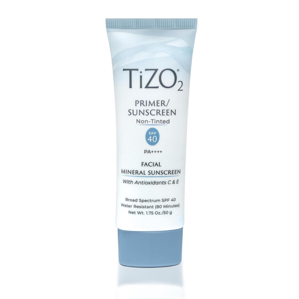 TiZO2 Facial Mineral Sunscreen and Primer, Non-tinted